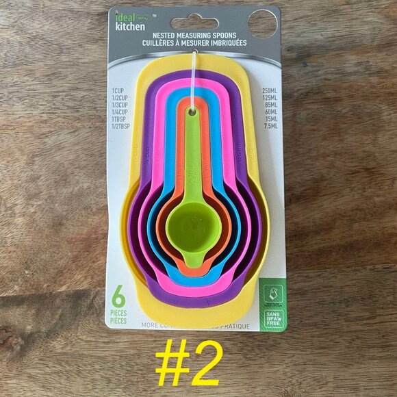 5/$20 NEW Colorful Nested Measuring Cups Set #2 - Picture 2 of 5